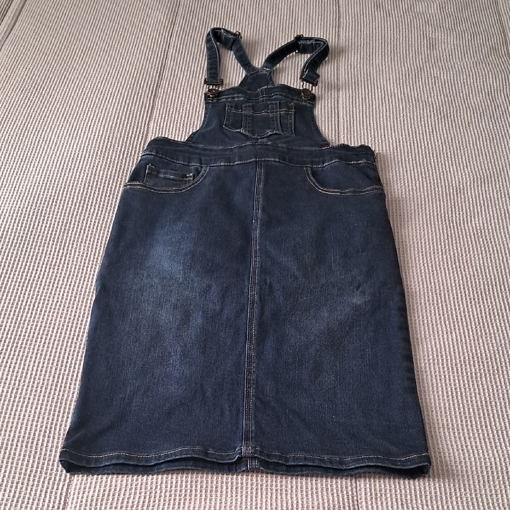 Mainstreet Exchange Girls Denim Overall Dress,  Size 10